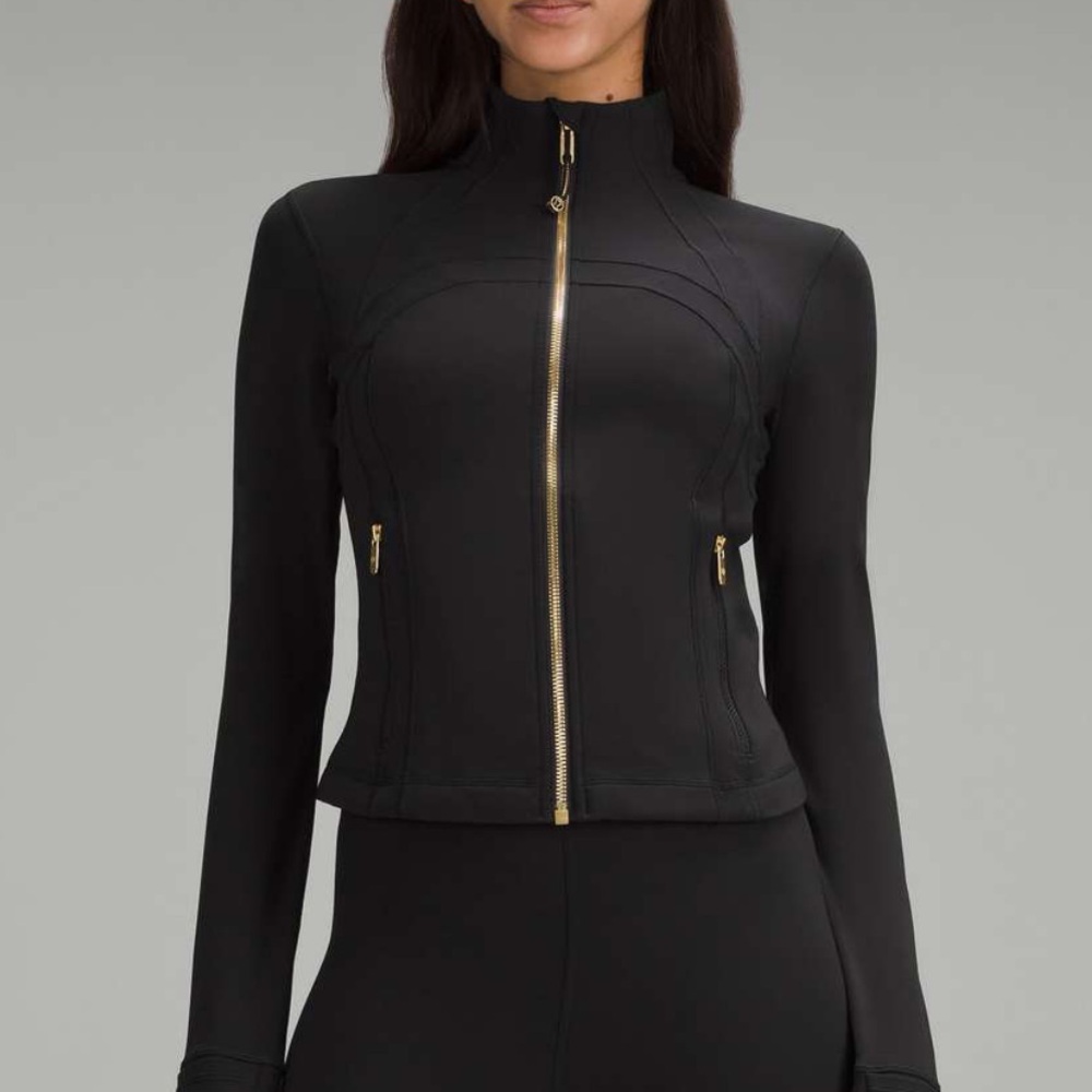 Black and Gold Lululemon define jacket